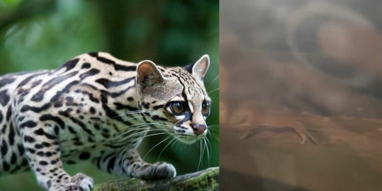 Captan a tigrillo en Puerto Aventuras, especie se encuentra en riesgo de extinción