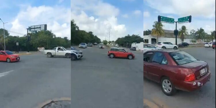 Nuevo apagón afecta semáforos y genera caos vial en Playa del Carmen